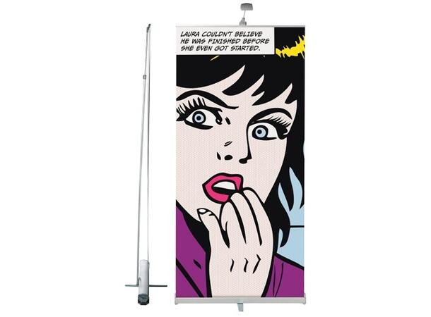 Expolinc Roll Up Compact 100 cm bredde Premium modell med trykt banner 